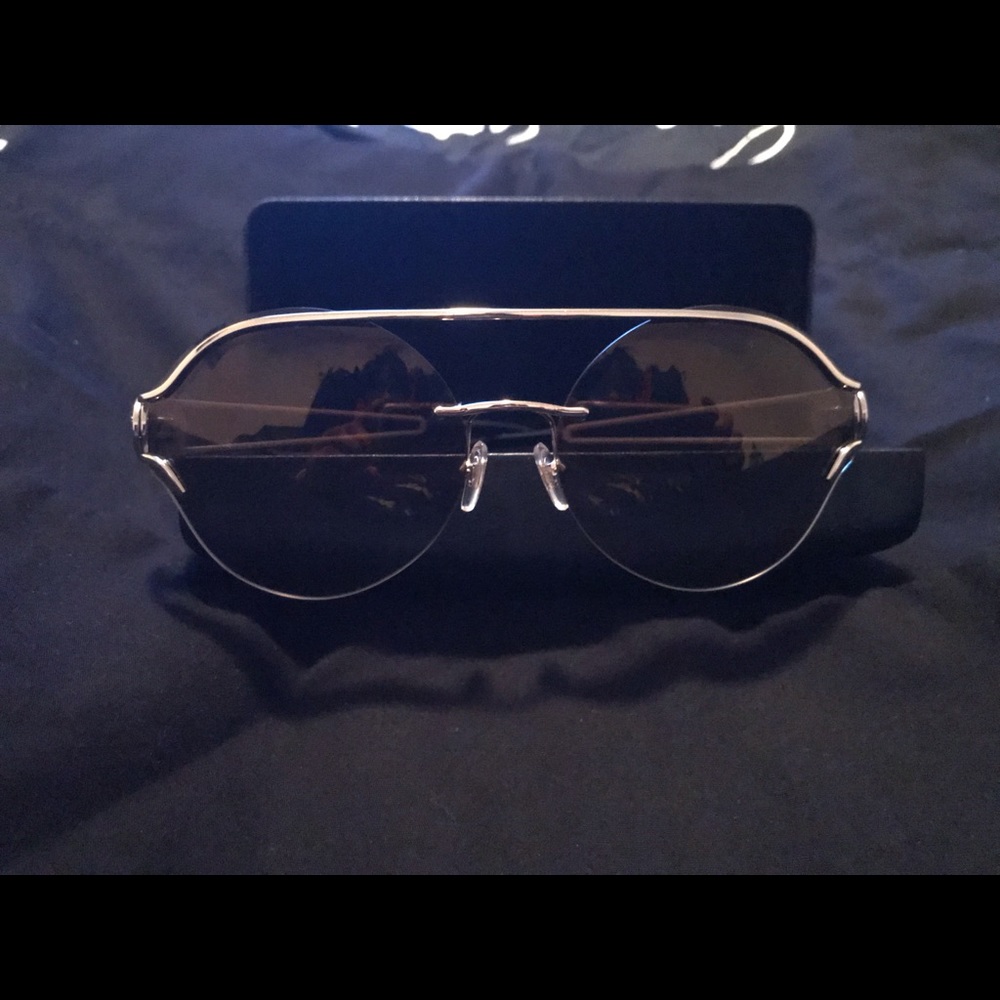 Luxury Versace Gold Trim Sunglasses